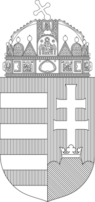 Magyar Címer (Hungarian Crest) Black&White