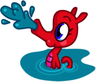 Stanley the Songful Seahorse Spitting Water