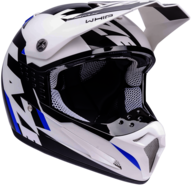 Motorcycle Helmet Lazer SMX Whip White Black Blue