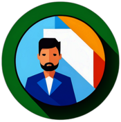 Photography Studio, Minimalist App Icon - Circle Icon Bevel Border