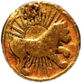 Gold Coin Leo Sign