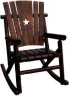 Rocking Chair With Star Decoration