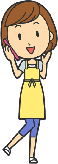 Housewife Calling on the Phone