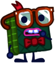 Peeps the Bowtied Bookling Hand In Front Of Mouth