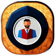 Jewelry Store, Minimalist App Icon - Circle Icon Bevel Border