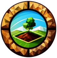 Gardening, Minimalist App Icon - Circle Icon Bevel Border