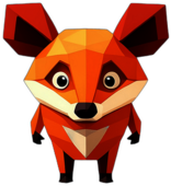 Badger, Cartoon Character - In The Style Of Pixar, Single View, No Shadow