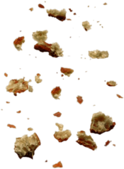 Large Number Of Bread Crumbs