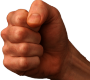 Clenched Fist Male Hand