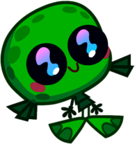 Marsha the Boggy Swampling Looking Up