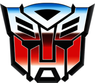 Transformers Logo Red Silver Blue