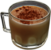 Eggnog In A Glass Cup