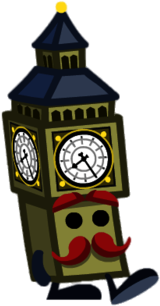 Mini Ben the Teeny TicTock Walking To the Right