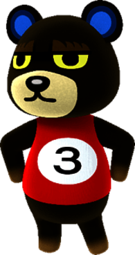 Animal Crossing character Grizzly
