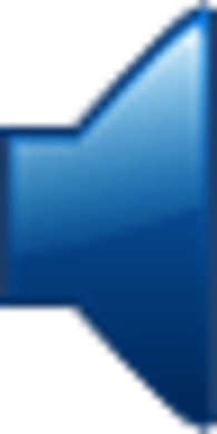 Blue Volume Icon Level 0