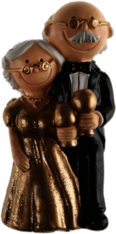 Golden Wedding Figurines