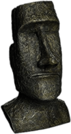 Easter Island Moai Statue Head Replica