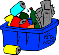Full Recycling Bin Clipart