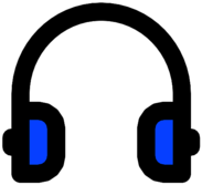 Headphones Blue Icon
