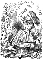 Alice In Wonderland Flying Cards