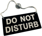 Do Not Disturb Hanging Sign