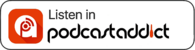Listen in Podcast Addict logo button