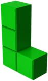 Tetris green L-block