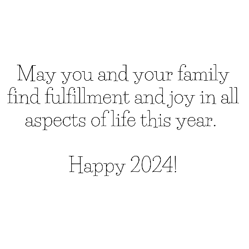 New Year 2024 Fulfillment