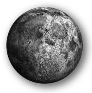 Detailed Moon With Shadow