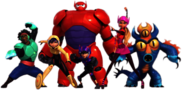 Big Hero 6 Characters In Full Armour