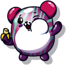 Pikmi Pop Hobnob the Hamster eating a banana