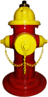Red and Yellow Fire Hydrant