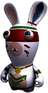 Rabbid Dressed As Indian
