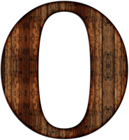 Wooden Capital Letter O