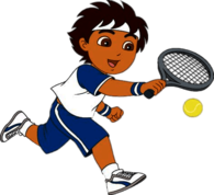 Diego Playing Tennis