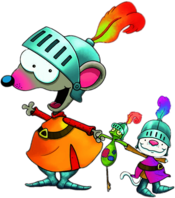Toopy & Binoo Dressed As Knights