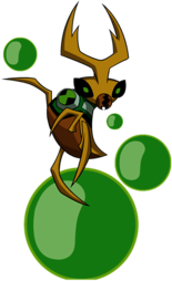 Ben 10 Ball Weevil on Green Ball