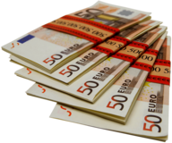 Pile Of 500 Euro Notes