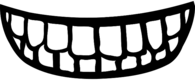 False Teeth Clipart