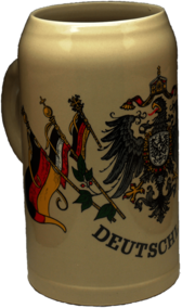 Beer Mug German Symbols