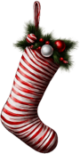 Striped Christmas Stocking