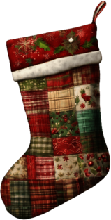 Patchwork Christmas Stocking