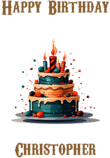 Happy Birthday Christopher, Personal Custom Message
