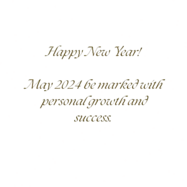 New Year 2024 Personal Growth