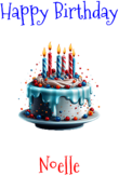 Happy Birthday Noelle Custom Message