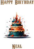 Happy Birthday Neal, Personal Custom Message