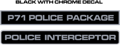 Police Interceptor Decals
