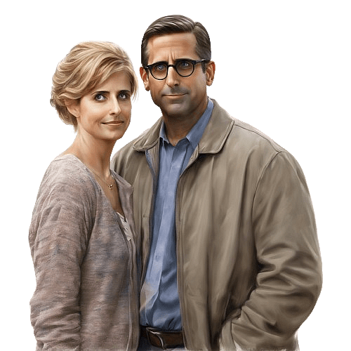 Steve Carell and Nancy Walls