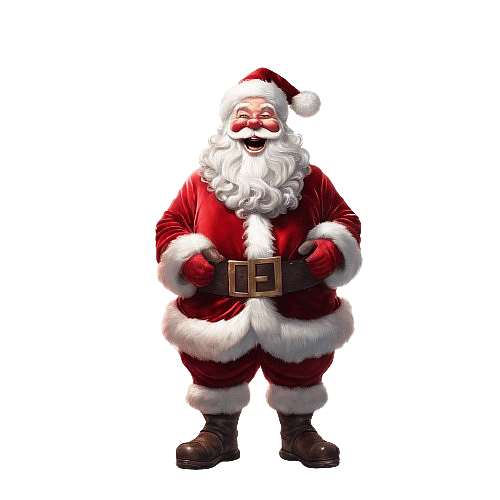 Happy Chubby Santa Claus