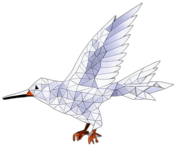 Intricate Mosaic Of A Dove, Pieces Forming The Olive Branch., In The Style Of A Cartoon Animation Character - Full Body, Single View, No Shadow